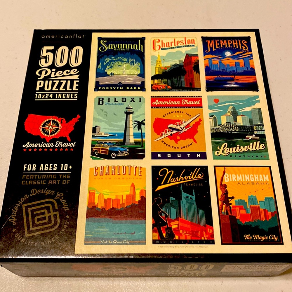 New American Travel 500 piece puzzle